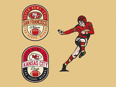 Super Bowl LVIII 49ers american football chiefs design football football logo football logo design football logo inspo graphic design kansas city chiefs logo logo design san fran 49ers super bowl inspo super bowl logo superbowl superbowl logo