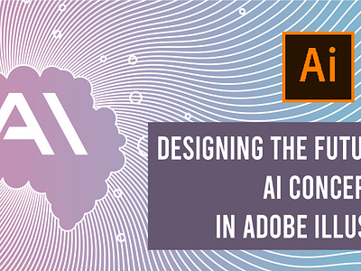 Designing the Future Abstract AI Concepts in Adobe Illustrator design process