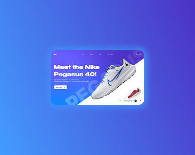Nike Pegasus 40: A Digital Leap into Athletic Excellence 🚀 athleticperformance digitaldesign ecommerce innovation nike nikepegasus40 sneakerdesign sneakers style ui userexperience uxui webdesign