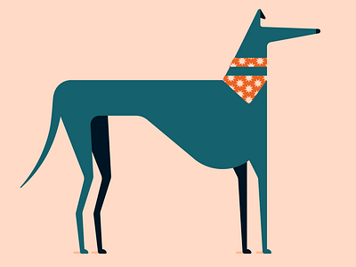 Grey days 🐕 art dogs graphic design greyhound illustration