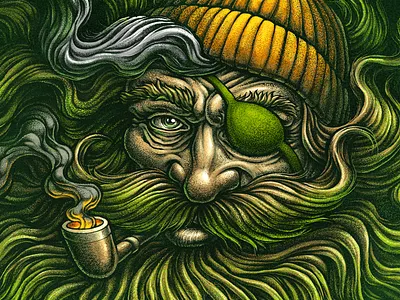 Sailor - Illustration for craft beer label illustration oleggert sailor