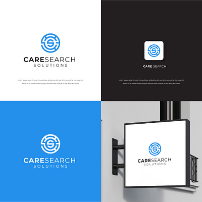 CARESEARCH LOGO DESIGN 3d animation branding graphic design logo logodesign motion graphics ui