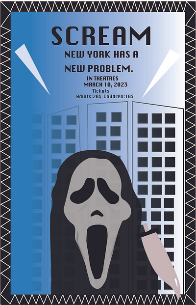 Scream Movie Poster graphic design illustration photoshop