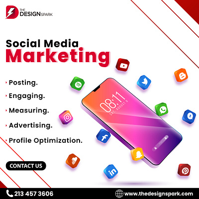 Social Media Marketing advertising apparel branding design energy engaging graphic design illustration logo measuring merch posting profile optimization social media marketing ui vector