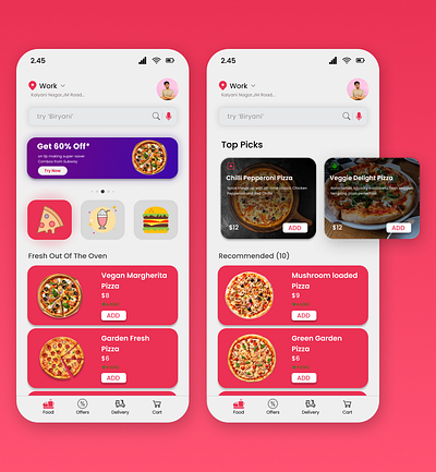 Restaurant Mobile App Design mobileapp restaurant restaurantmobileapp ui ux web design