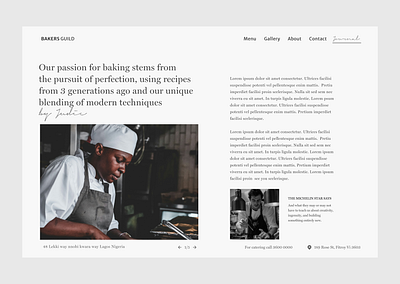 Content website for a top restaurant contentdesign ui uxdesign