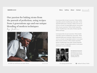 Content website for a top restaurant contentdesign ui uxdesign