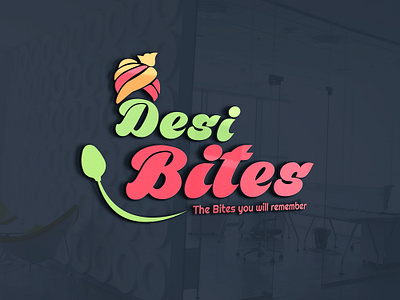 Desi Bites Logo Design desi bites graphic design logo logo design restaurant logo