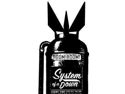 System of a Down Boom! 2006 t shirt design sod boom system of a down shirt