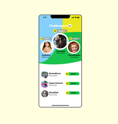 Challenge #019 - : Leaderboard #DailyUI