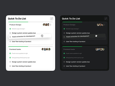 To Do List component for dashboard app component dashb dashboard design design system saas to do ui ux web webapp