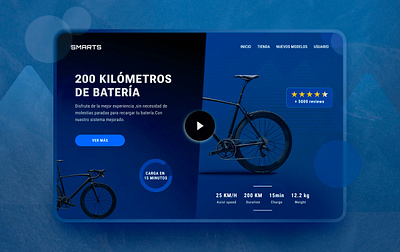 Landing Page Smarts Bikes design ui uxui web design