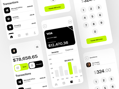 Banking App app design awe bank banking app banking ui finance mobile app money transfer transfer