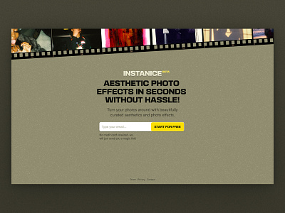 Instanice — Website ai analog film instanice photo photos