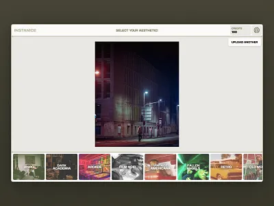 Instanice — Select your Aesthetic ai instanice photo web app