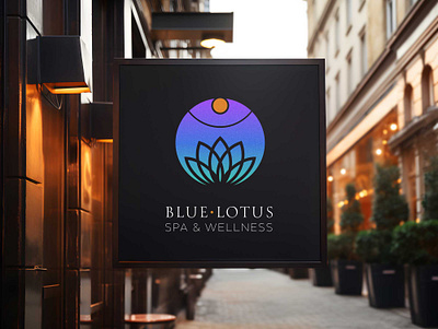 Blue Lotus - Spa & Wellness Branding aesthetics branding design graphic design illustration illustrator logo vector