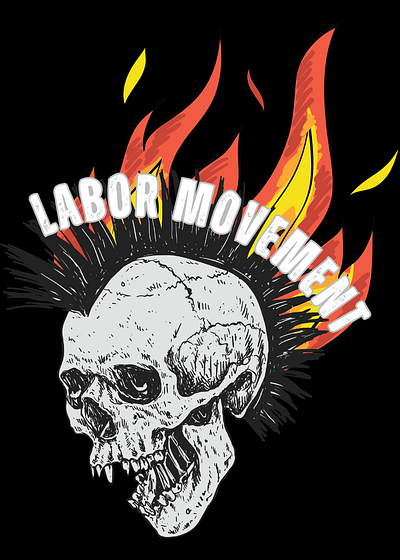 Labor Movement Under Fire design graphic design photoshop