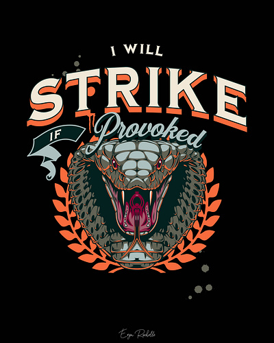 I Will Strike If Provoked design digital art product mockups graphic design photoshop poster