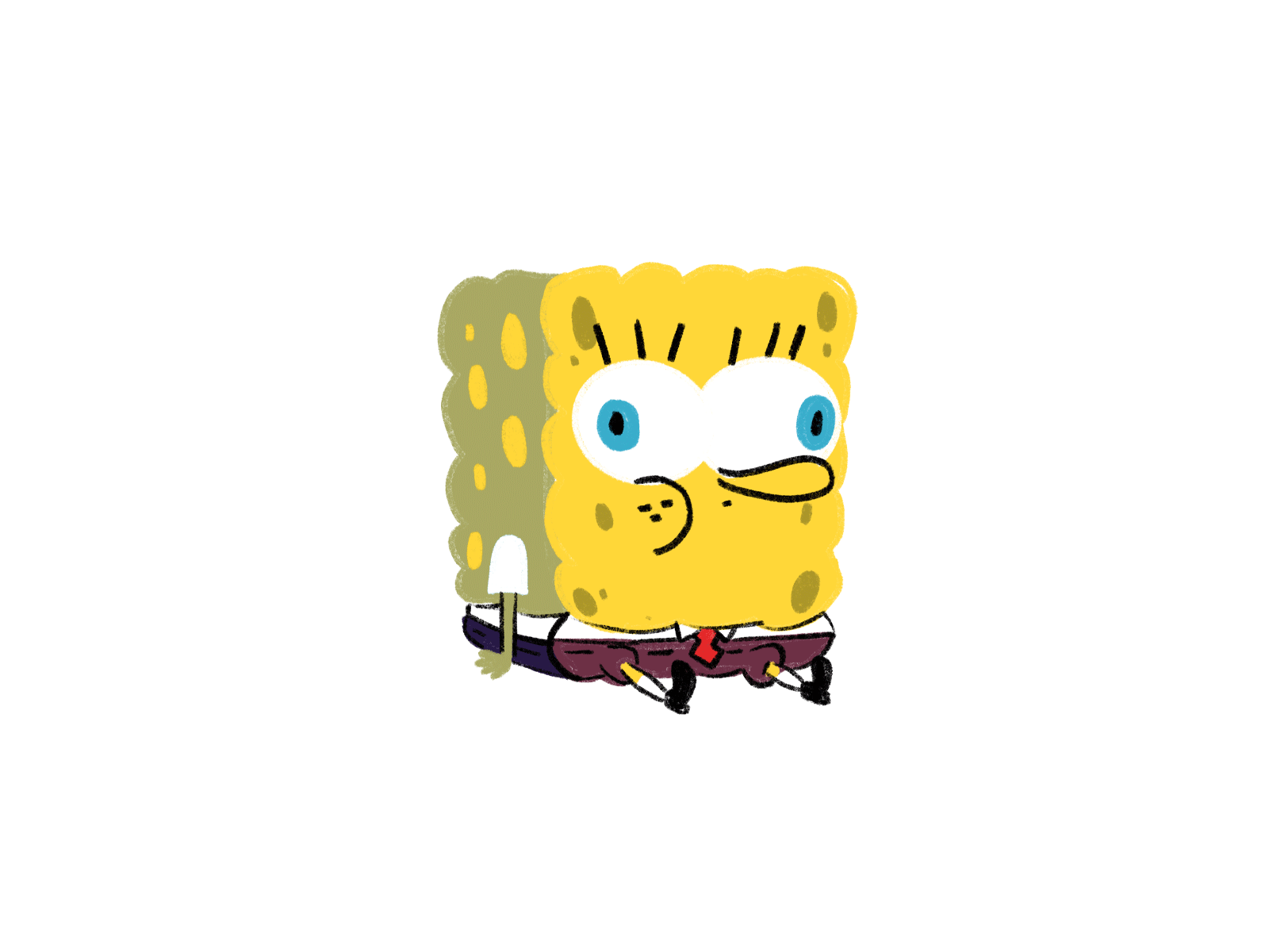 Bob the Sponge animation bikini bottom character frame by frame frame to frame gif loop sponge spongebob spongebob squarepants