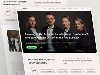 AbdiLaw - Lawyer Website advocate company company profile consultant corporate design landing page law law firm lawyer legal profile ui design web design website design