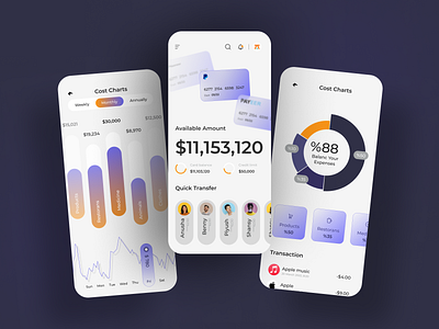 Wallet App - Daily UI 032 app branding challenge dashboard ui uiux wallet wallet app website