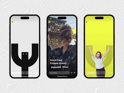 Social Media Design - Yolovest animation app brand brand identity branding design finance finance branding graphic design identity illustration instagram instagram post instagram story logo motion graphics social media social media animation story video