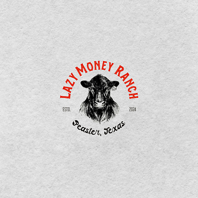 Money Ranch branding design drawing graphic design hand draw illustration logo ranch texas vector