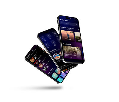Music Video Streaming App app design freelance music streaming ui ux