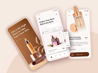 Beauty Product - eCommerce App aamamun.xyz apptemplate appuidesign beautyproduct cleandesign cosmetics ecommerce mamunxyz mobileapp mobileappdesign nicedesign online cosmetics template ui uidesign uiux ux uxdesign