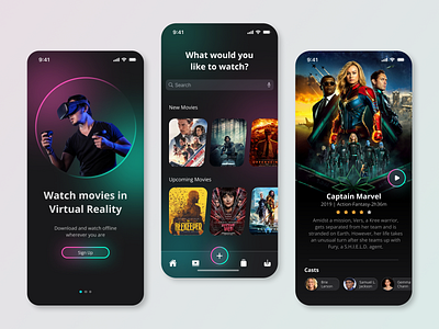 Movie App Design graphic design ui