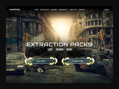 In-Game Weapon Skins Landing Page landing web design