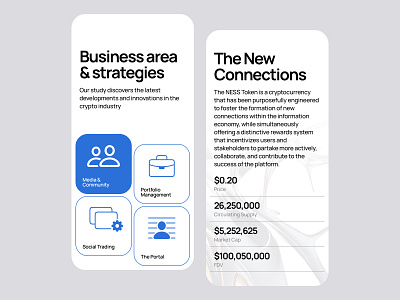 Information Economy Landing Page Mobile mobile