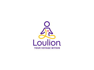Loulion brand branding design elegant graphic design health illustration l letter logo logotype mark meditation minimalism minimalistic modern sign yoga