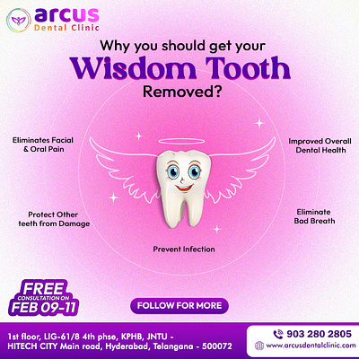 Pain -Free wisdom Tooth Removal near me| Arcus dental bestdentalclinicnearme bestdentalhospitalinkphb dentistinkphb dentistnearme