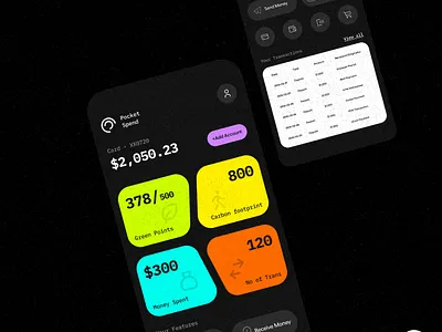 Day 03 - PocketSpend appdesign dailyui design dribbble fintech minimal ui