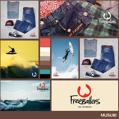 FREEBALLERS BRAND IDENTITY australia brand architecture brand identity brand positioning branding design graphic design illustration logo minimalist modernism musubi brand agency photography showcase streetwear surf and skate the best