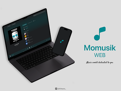 Momusik WEB - Music Streaming Web Design music ui web design
