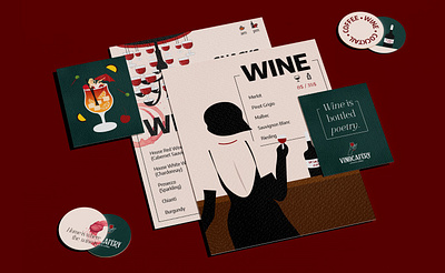 VINOCAFÉRY wine&coffee / menu design brand identity cafe cocktail design graphic design illustration illustrator indesign logo logo design menu design typography wine winery