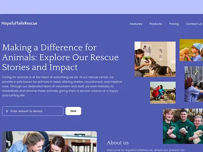 Animal Welfare Website animal animal welfare website branding figma product design ui ux design web design website welfare