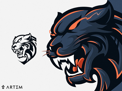 LEGEND esport mascot logo design art3m art3m studios artem branding creation esport esports logo game logo gaming gaming logo graphic design illustration logo logo design mascot mascot logo modern no ai original panther