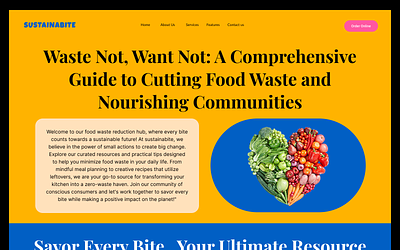 Food Website Design branding food food website product design ui ux design web design