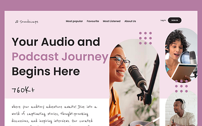 Podcast Website Design branding figma podcast podcast website product design ui ux design web design