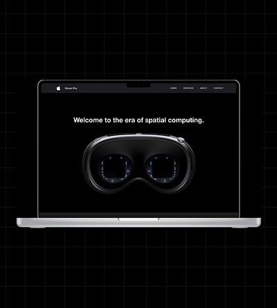 Recreating Apple's Vision Pro Website 3d animation motion graphics ui uidesign uiux webdesign website design website development