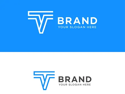 T letter Logo futuristic