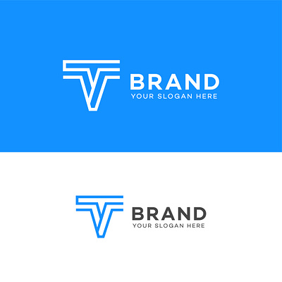 T letter Logo futuristic