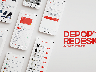 Depop rebrand app app design branding depop graphic design mobile mobile design mobile ui ui