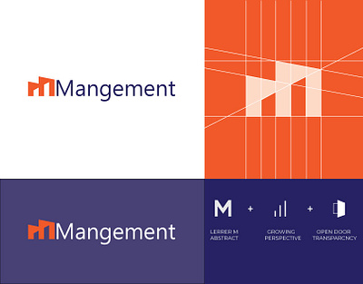 Management Logo Branding 3d branding graphic design logo