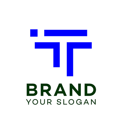 T letter logo futuristic