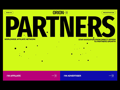 Orion Partners Opening Animation agency animation bold che colourful editorial grid interaction marketing opening transition typo typography ui ux valery che vibrant