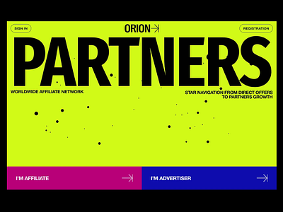 Orion Partners Opening Animation agency animation bold che colourful editorial grid interaction marketing opening transition typo typography ui ux valery che vibrant